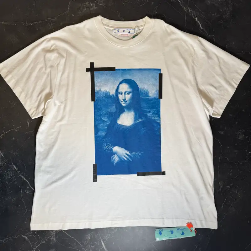 Off-White Monalisa Rectangle White Tee - 1