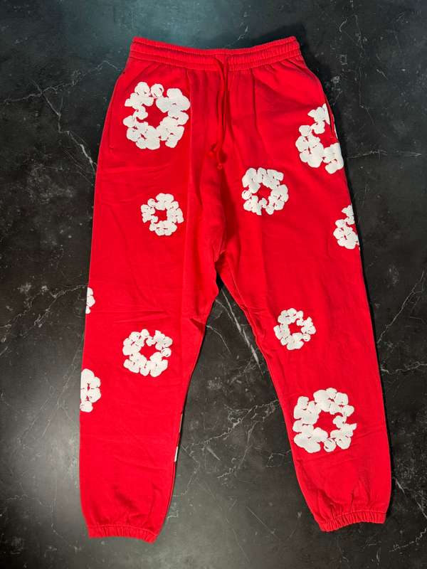 Denim Tears Cotton Wreath Red Sweatpant - 1