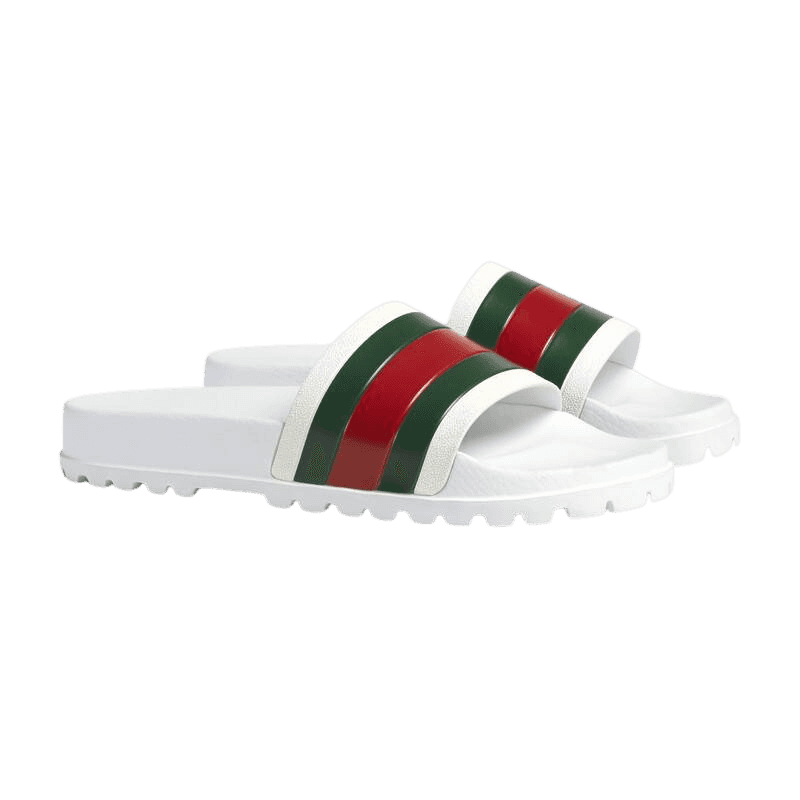 Gucci Slide Web White - 1