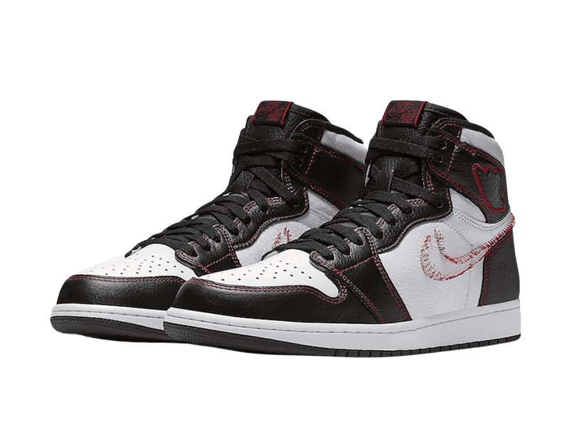 Jordan 1 High Defiant White Black Gym Red - 1