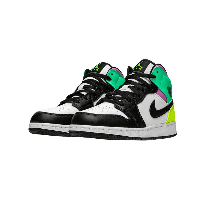 Jordan 1 Mid Pastel Black Toe - 1