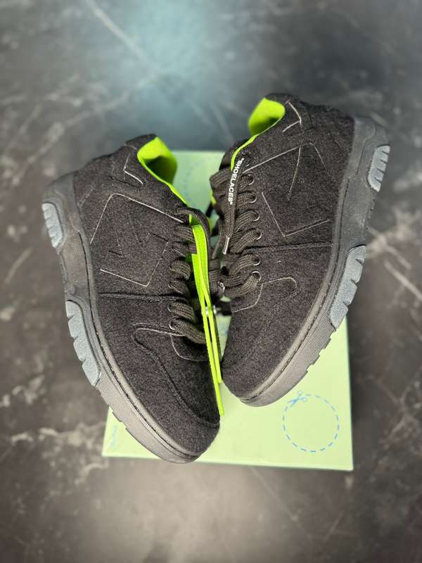Off-White Out Of Office Black Green Wool - 1