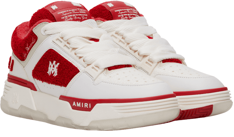 Amiri Ma 1 White Red Varsity - 1
