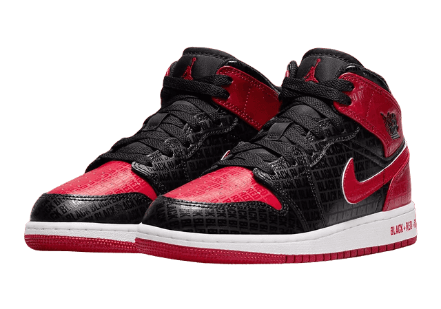 Jordan 1 Mid Bred Text - 1