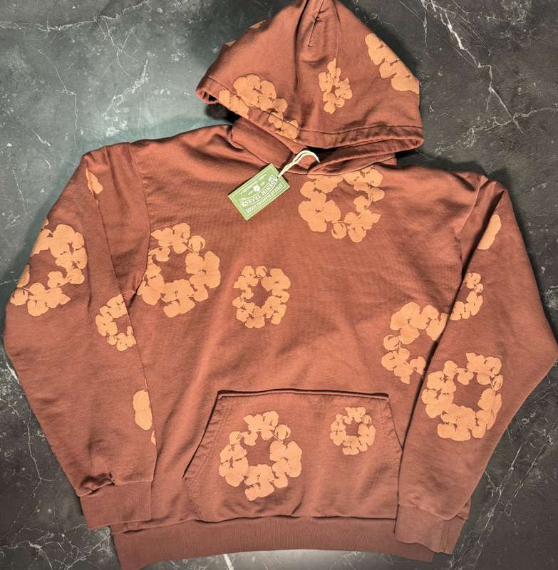 Denim Tears Washed Brown Hoodie - 1