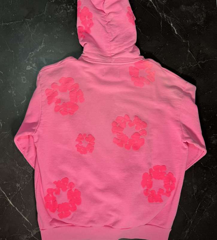 Denim Tears Washed Pink Hoodie 2