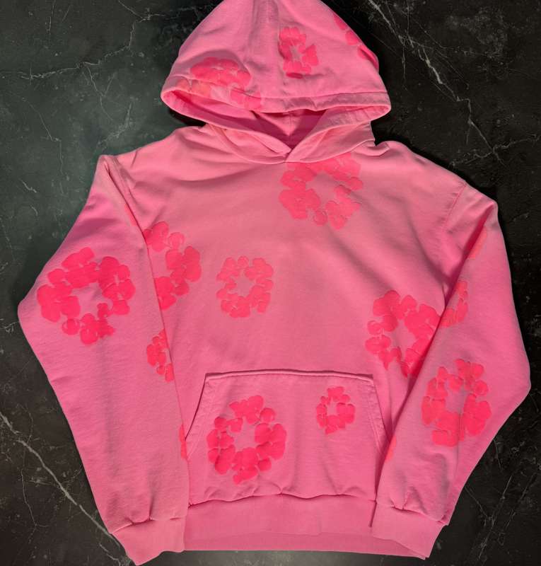 Denim Tears Washed Pink Hoodie - 1