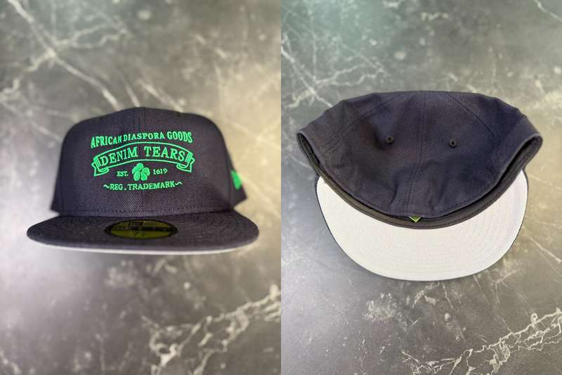 Denim Tears New Era Navy Green ADG - 1