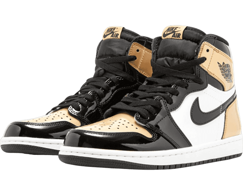 Jordan 1 High Nrg Patent Gold Toe - 1