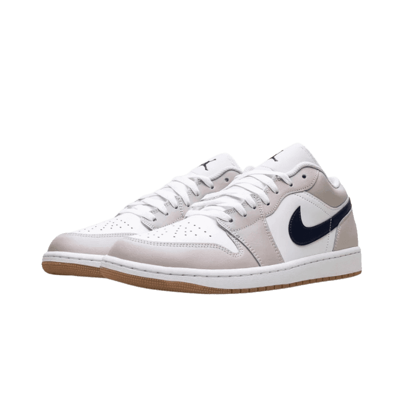Jordan 1 Low Natural Grey Navy - 1