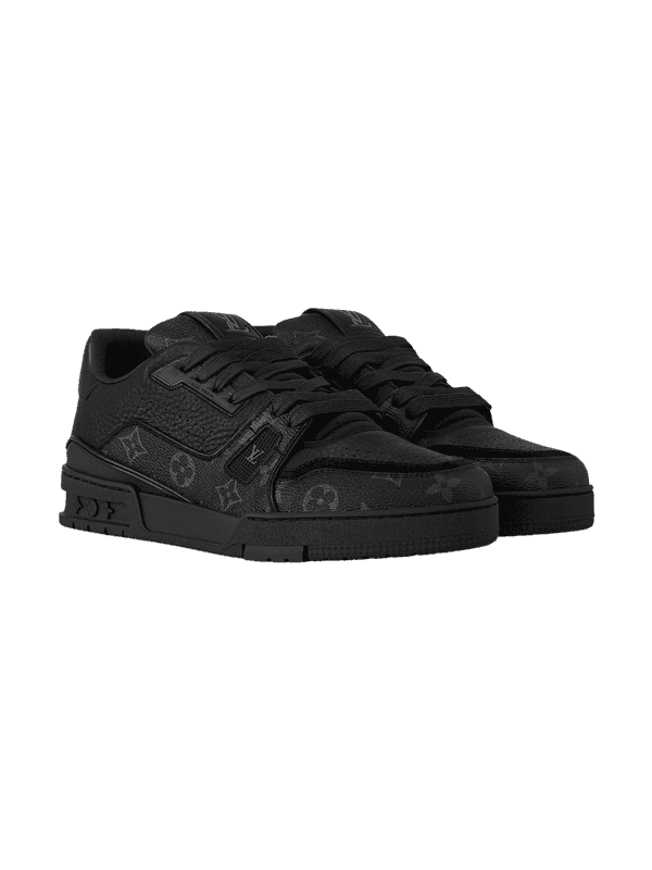 Louis Vuitton Trainer Triple Black Monogram - 1