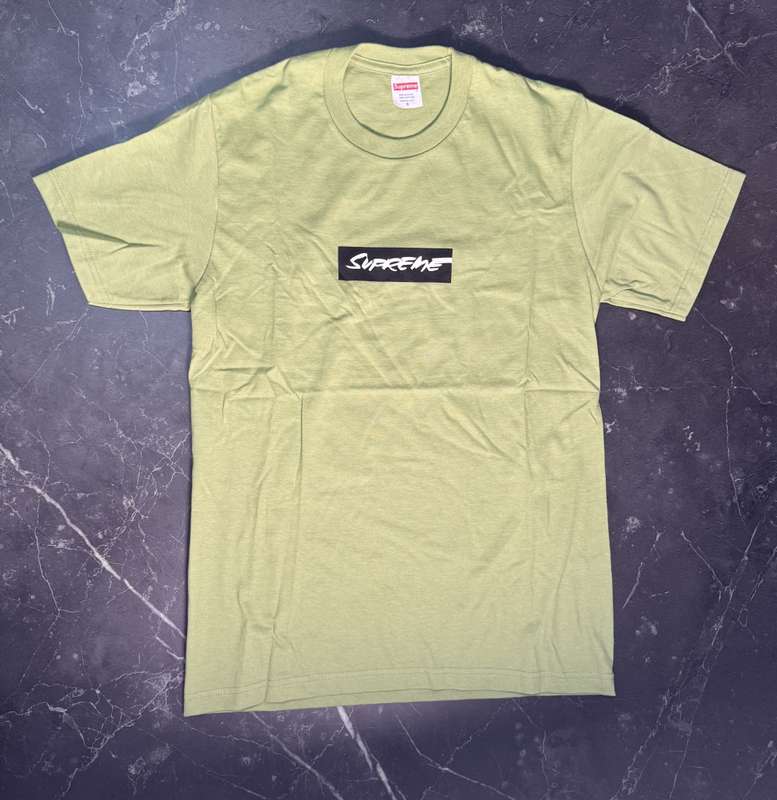 Supreme Futura Box Logo Olive Tee - 1