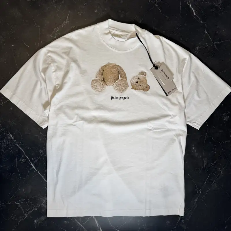 Palm Angels Bear White Tee - 1