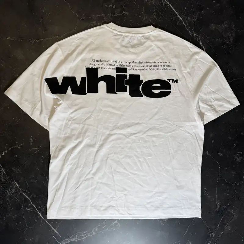 Off-White Shared Logo White Tee 2