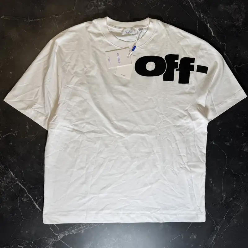 Off-White Shared Logo White Tee - 1