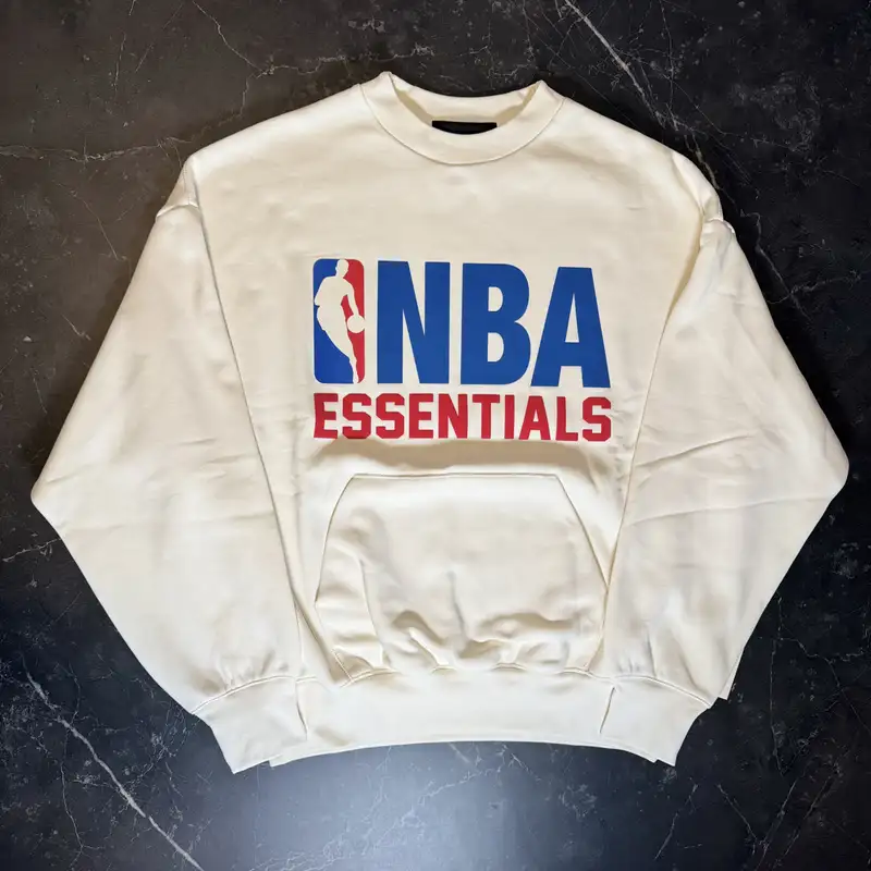 Essentials NBA Sport Crewneck Cream White - 1