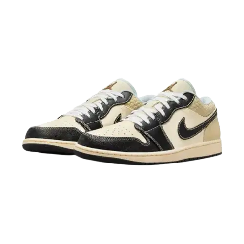 Jordan 1 Low Coconut Milk Black Muslin - 1