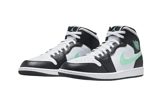 Jordan 1 Mid Green Glow - 1