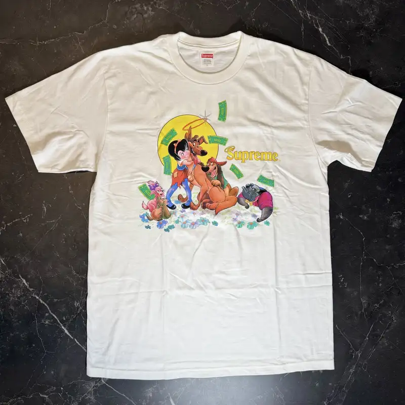 Supreme All The Dogs White Tee - 1