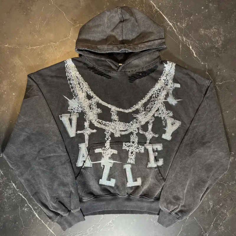 Vale Forever Bling Black Hoodie - 1