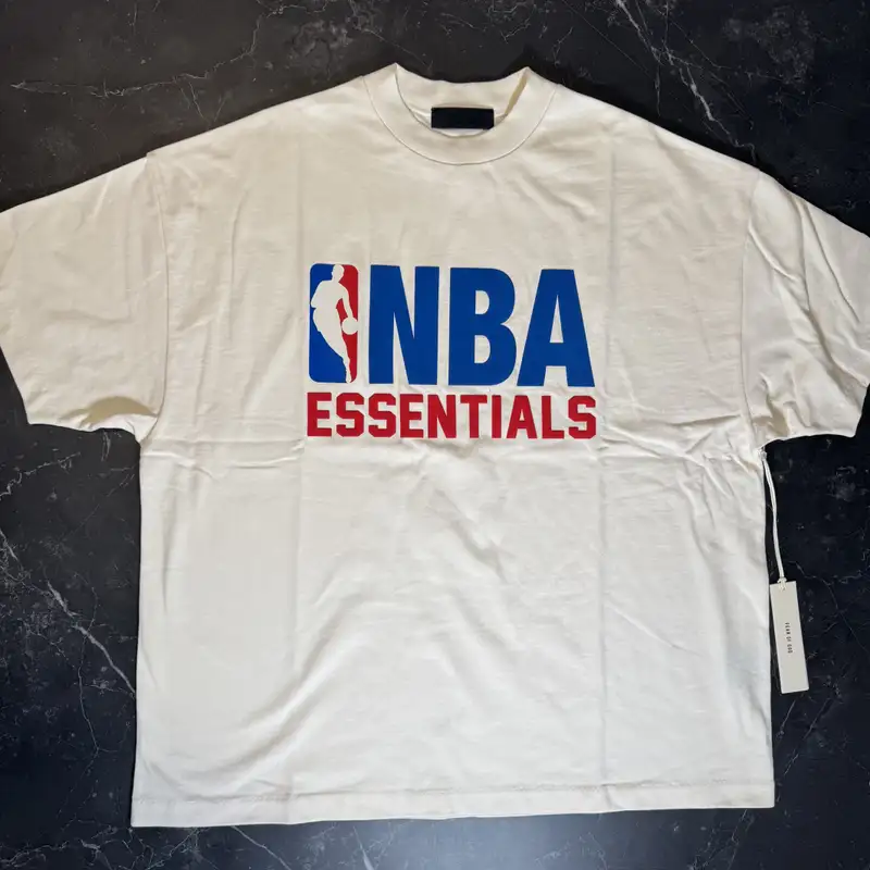 Essentials NBA 90s Tee Cream White - 1