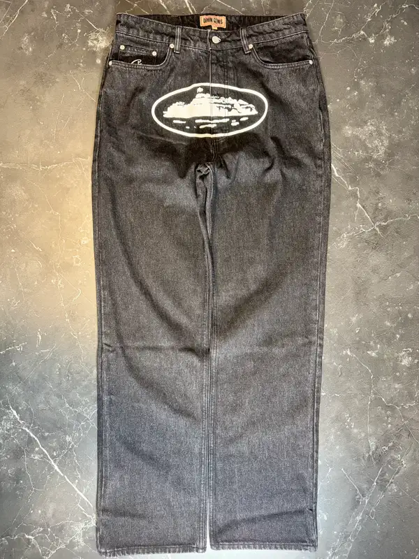 Corteiz Island Baggy Denim Black - 1