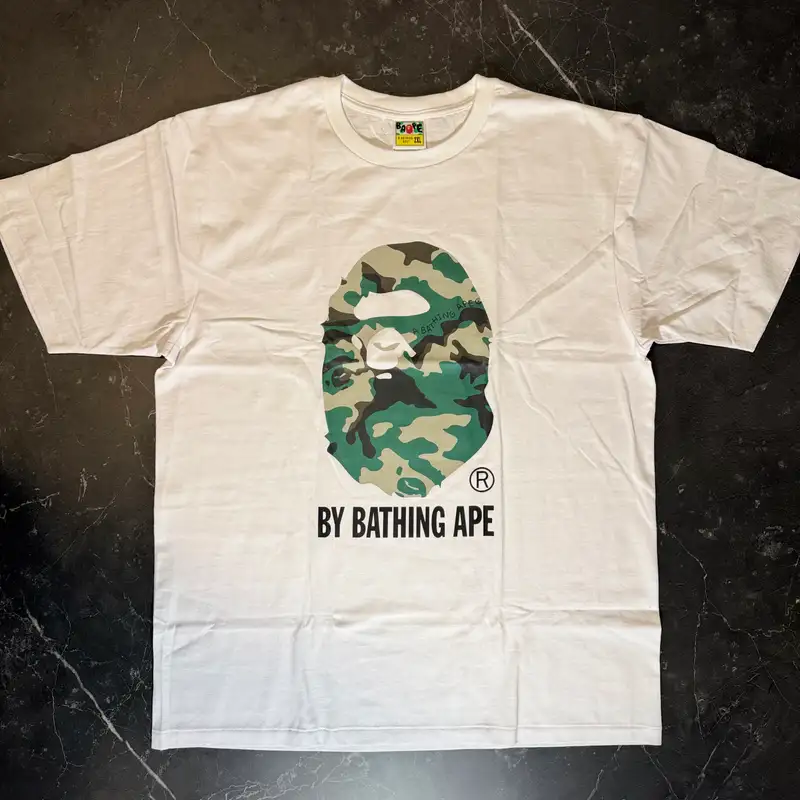 Bape Woodland Camo Tee White - 1