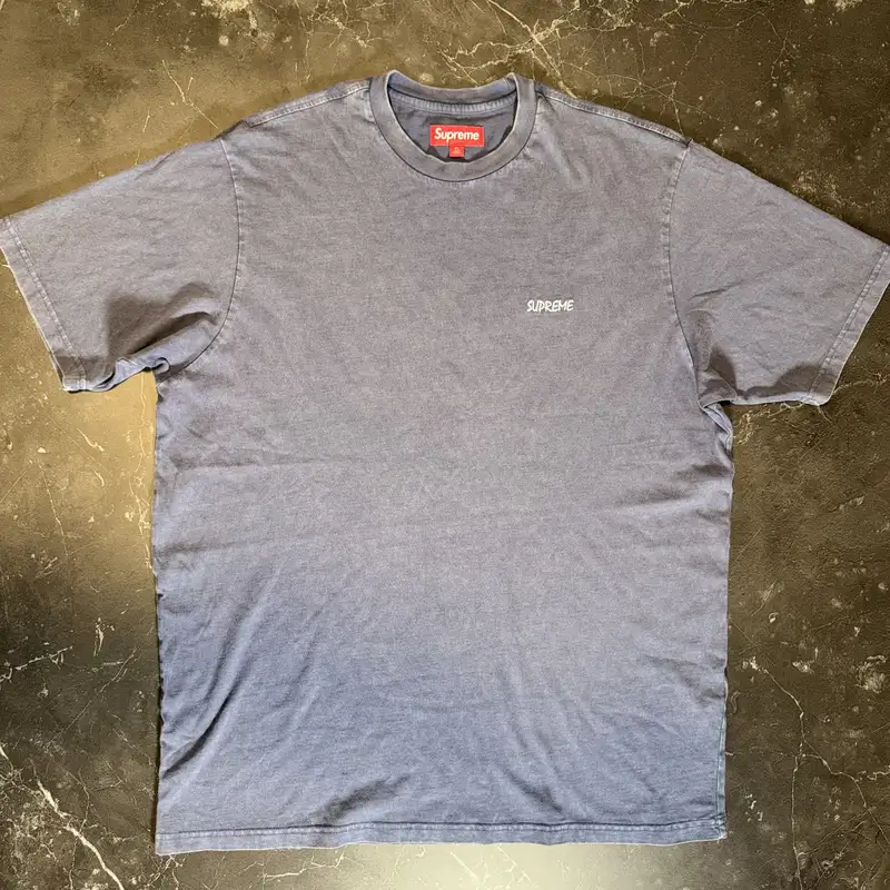 Supreme Washed S/S Top Navy - 1