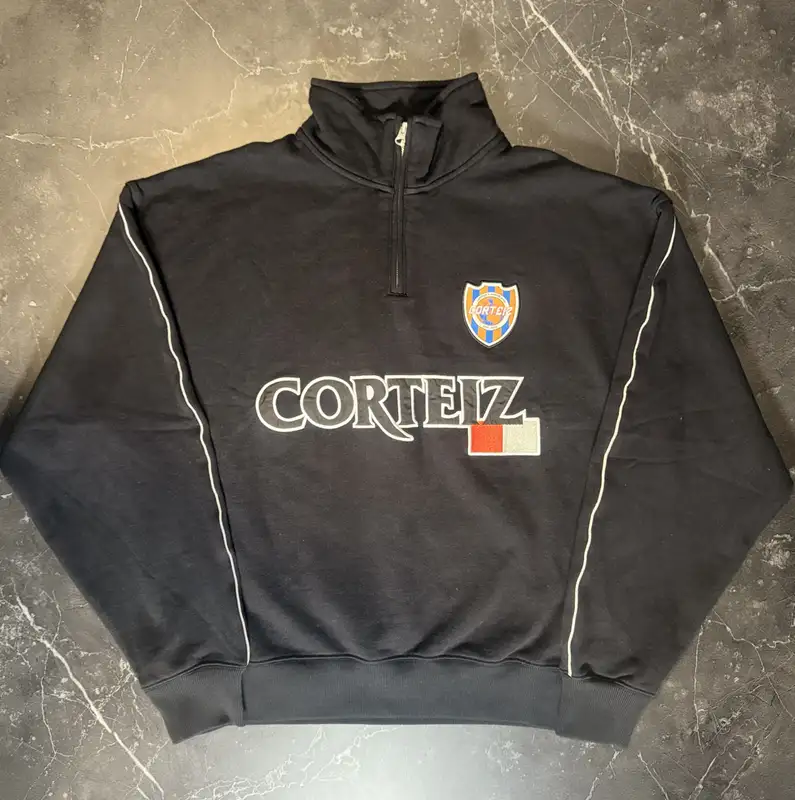 Corteiz Giapponese Quarter Zip Black - 1