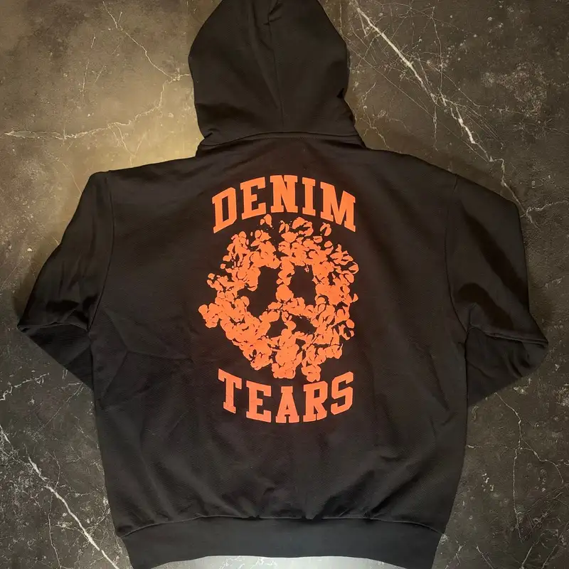 Denim Tears University Zip Up Black 2