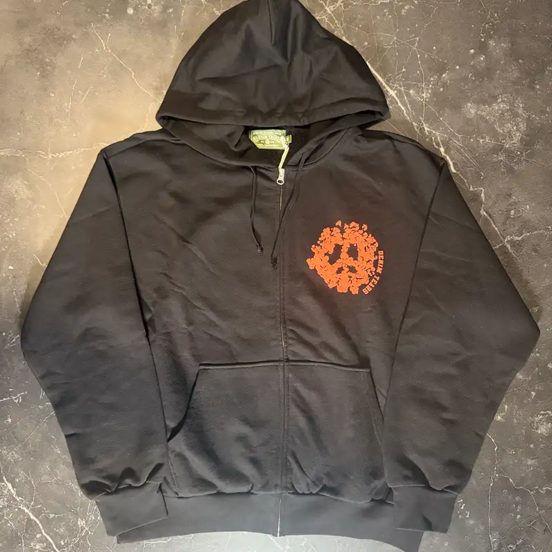 Denim Tears University Zip Up Black - 1