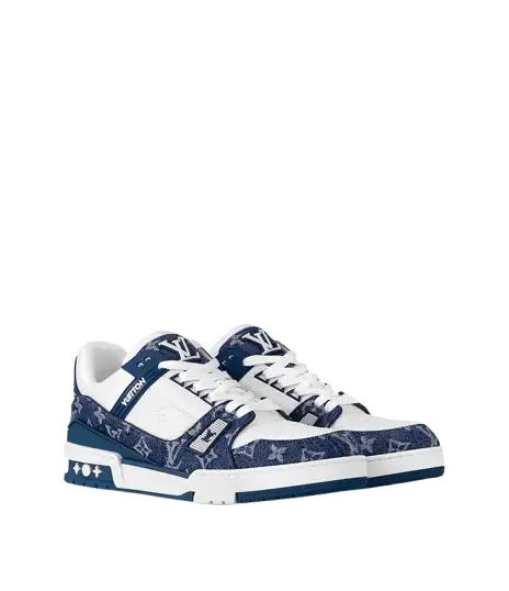 Louis Vuitton LV Trainer Blue Denim - 1