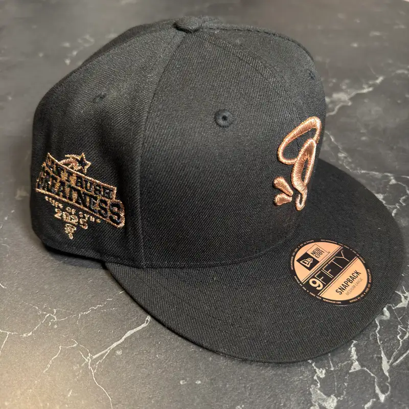 Synaworld New Era 9Fifty Snapback Cap Black/Rose Gold - 1