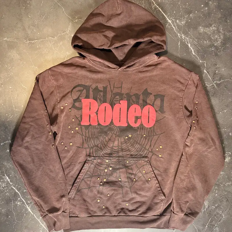 Cactus Jack Sp5der Days Before Rodeo Hoodie Brown - 1