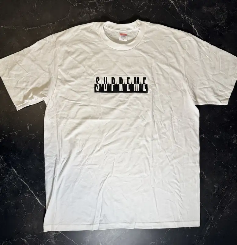 Supreme Split White Tee - 1
