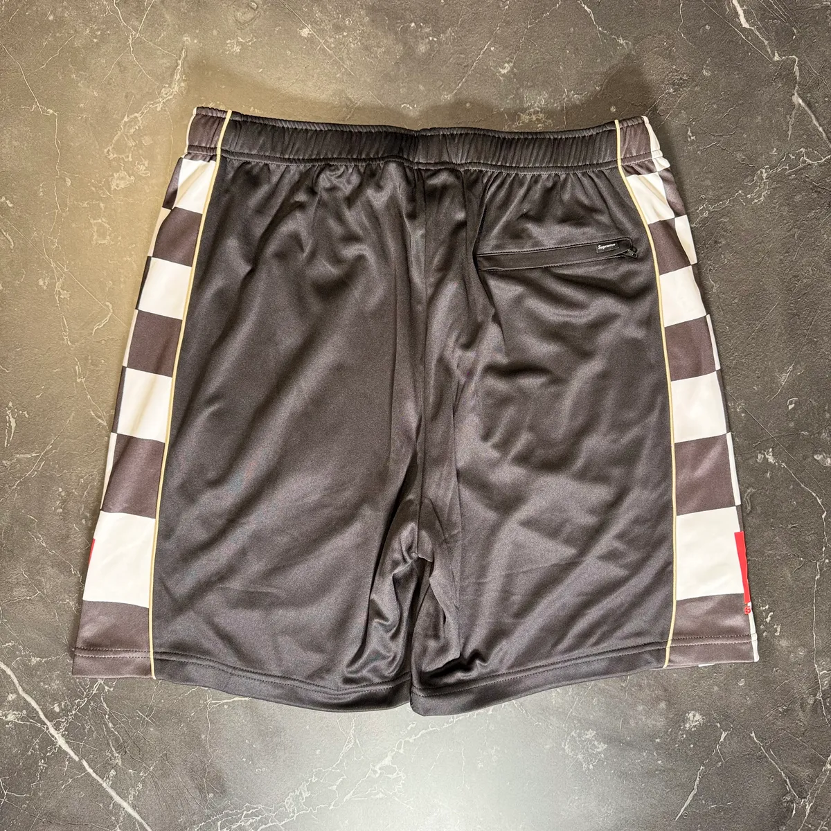 Supreme Checkerboard Soccer Black Short 2