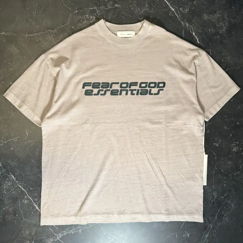 Essentials 90's Smoke Grey Tee - 1