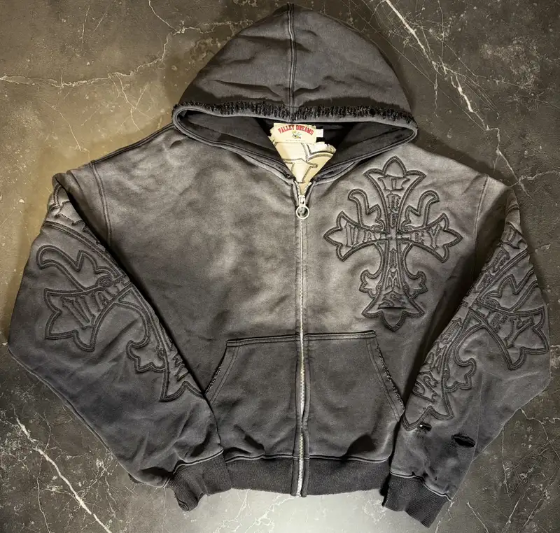 Vale Forever Carver Zip Up Hoodie Black - 1