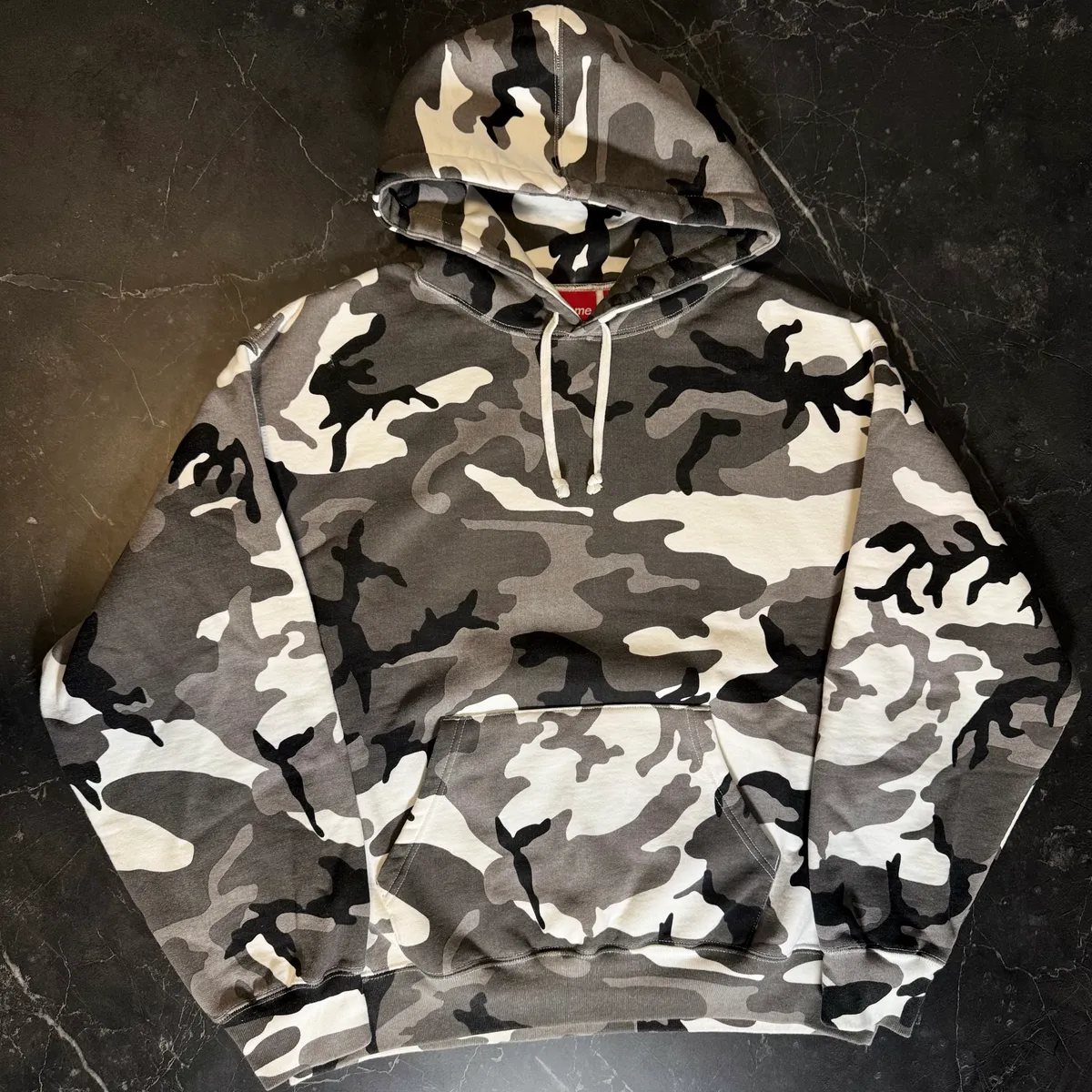 Supreme Satin Appliqué Snow Camo Hoodie 2
