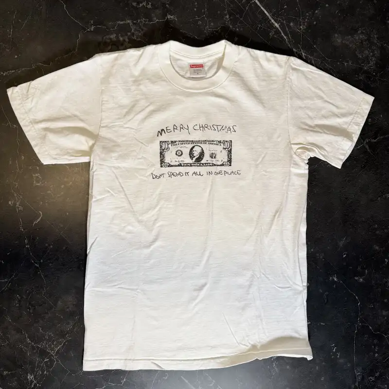 Supreme Spend It White Tee - 1