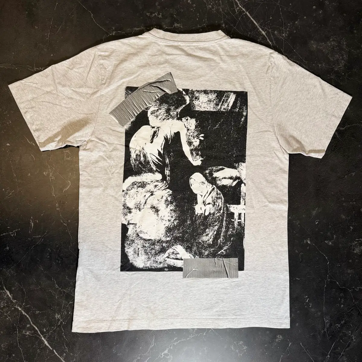 Off-White Cupide Tape Grey Tee 2