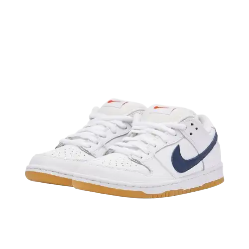 Dunk Low SB Orange Label White Navy - 1