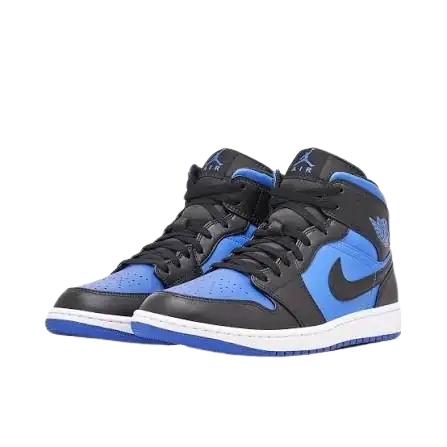 Jordan 1 Mid Royal Blue Black - 1