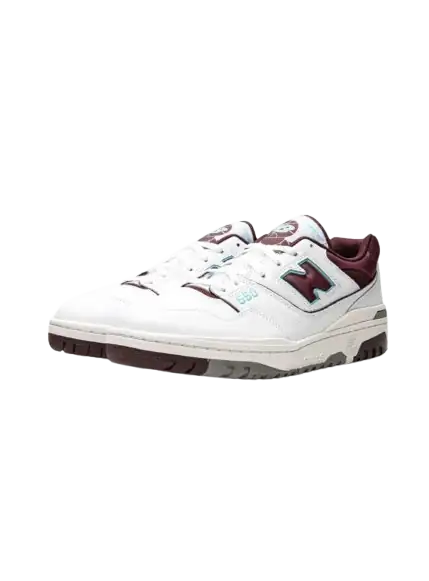 New Balance 550 White Burgundy - 1