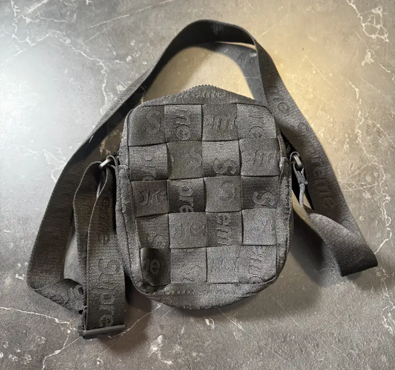 Supreme Woven Shoulder Bag (SS24) Black - 1