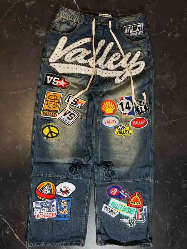 Vale Forever 1980's Carpenter Denim Pant Blue Denim - 1