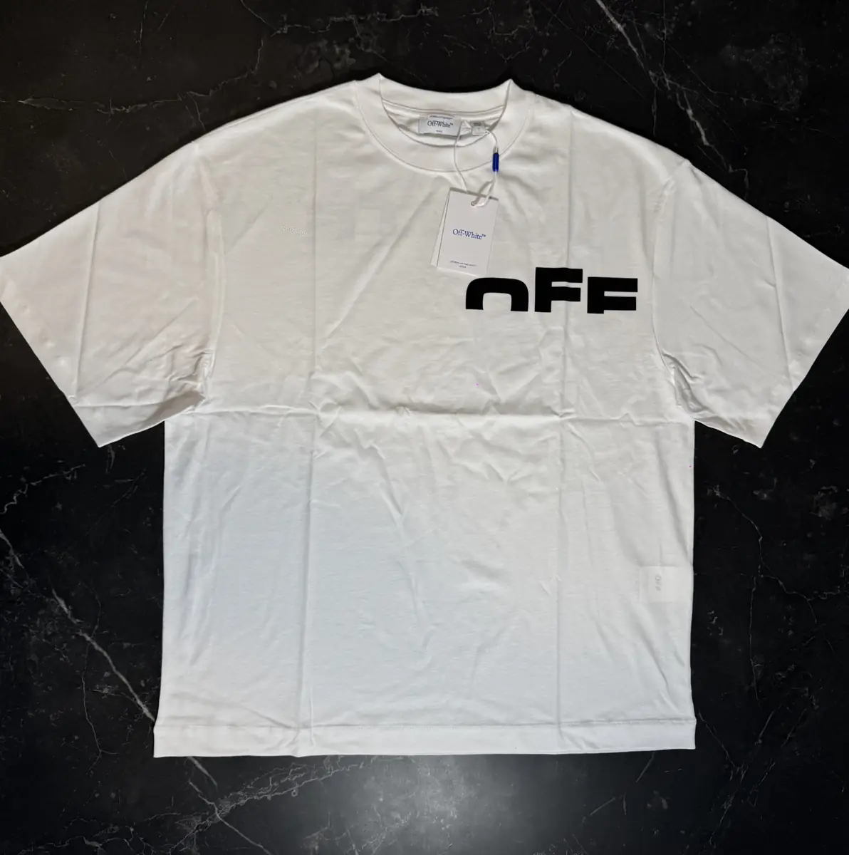 Off-White Off Split White Tee - 1