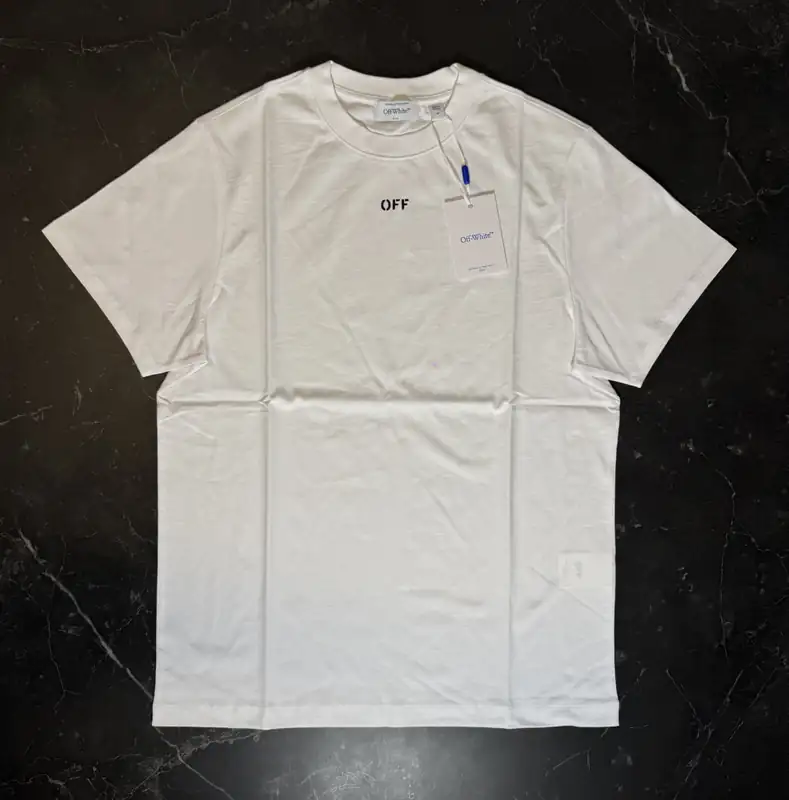 Off-White Stitch Arrangement Black Tee - 1
