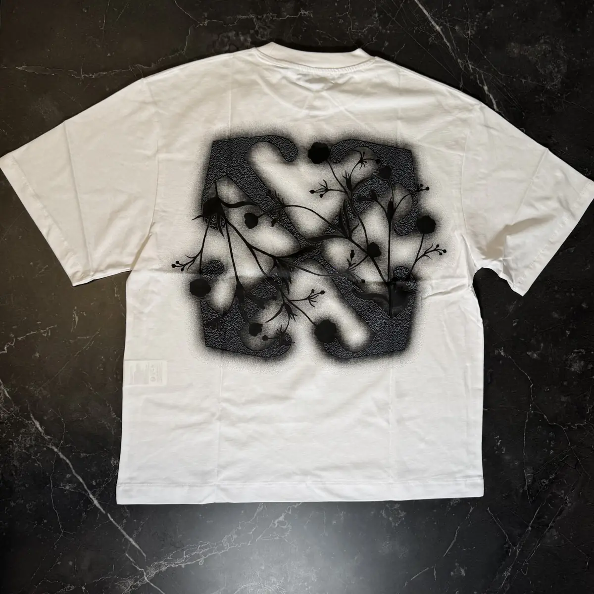 Off-White Flowers Arrow White Tee 2