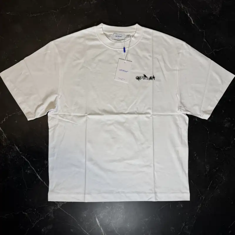 Off-White Flowers Arrow White Tee - 1
